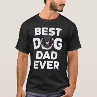 T-shirt Meilleur papa pour chien Flat Coated Retriever Eve