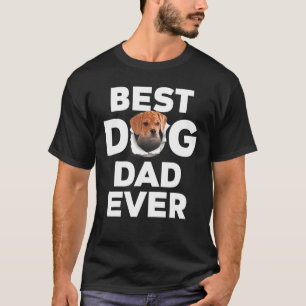 T-shirt Meilleur papa pour chien Puggle de tous les temps
