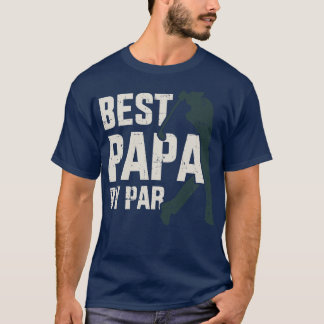 T-shirt Meilleur papa pour papa golfeur et fête des pères