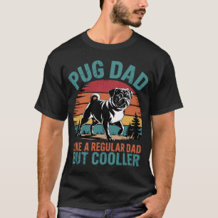 T-shirt Meilleur Papa Pug Cooler Ever Chien Amoureux Des A