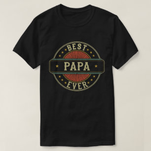 T-shirt Meilleur Papa Retro Vintage Papa Fête des Pères