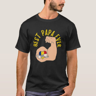 T-shirt Meilleur Papa Roumain Fête des Pères