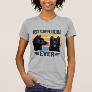 T-shirt Meilleur Papa Schipperke Jamais Design Vectoriel R