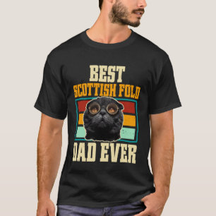T-shirt Meilleur Papa Scottish Fold de Chat