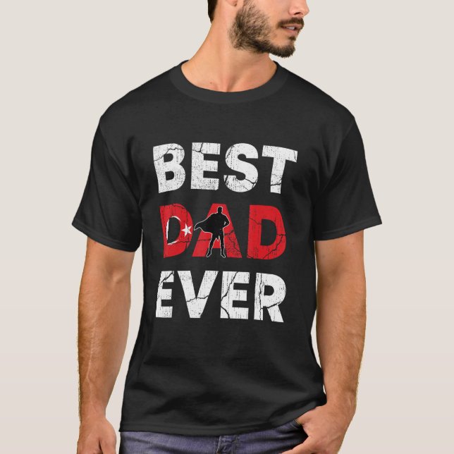 T-shirt Meilleur papa turc Jamais Turquie Papa papa Fête d (Devant)