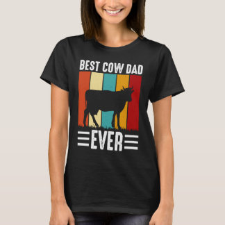T-shirt Meilleur papa vache de tous les temps