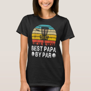T-shirt Meilleur Papa vintage Par Disc Golf Pères Golfeurs