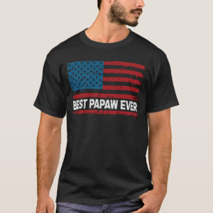 T-shirt Meilleur Papy Ever Drapeau américain Cadeau de la 