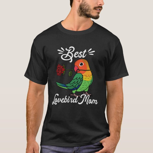 T-shirt Meilleur Parrot Maman I Fischers Lovebird (Devant)