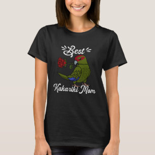 T-shirt Meilleur Parrot Maman I Rouge couronné Kakariki