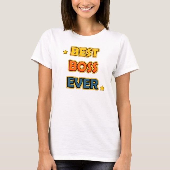 T-shirt Meilleur patron jamais (Devant)