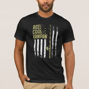 T-shirt Meilleur Pêcheur Cool de bobine Pawpaw Pour Daddy