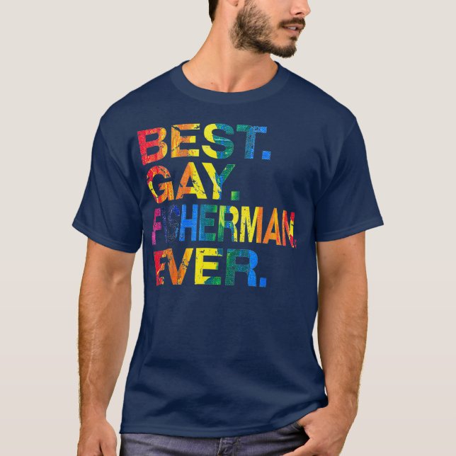 T-shirt Meilleur Pêcheur gay Ever Gay Égalité des genres (Devant)