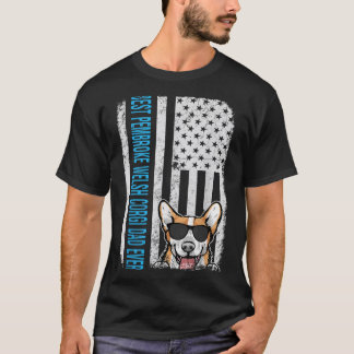 T-shirt Meilleur Pembroke Welsh Corgi Papa Jamais American
