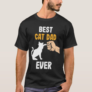T-shirt Meilleur père de chat Jamais Kitten Parents Père a