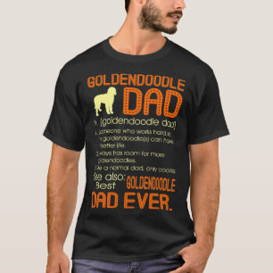 T-shirt Meilleur père de Goldendoodle Jamais Pères Fête