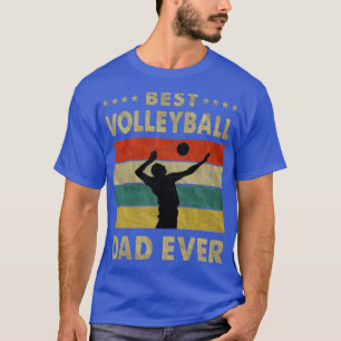 T-shirt Meilleur Père De Volley-ball Jamais Vintage Père D