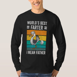 T-shirt Meilleur Père Farter du monde plaisante Seagull Pè