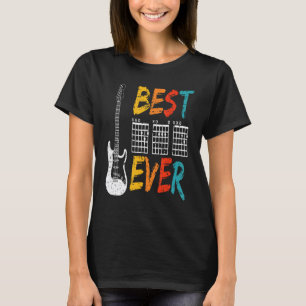 T-shirt Meilleur Père Guitariste De Tous Les Temps Chords