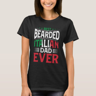 T-shirt Meilleur Père Italien Embarqué Jamais Racines Ital