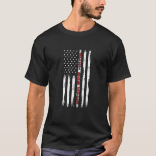 T-shirt Meilleur Père Jamais Patriotique Grunge Drapeau Am