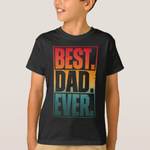 T-SHIRT MEILLEUR PÈRE JAMAIS TYPOGRAPHIE