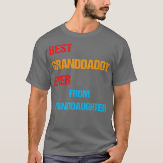 T-shirt meilleur petit-papa jamais de petite-fille3