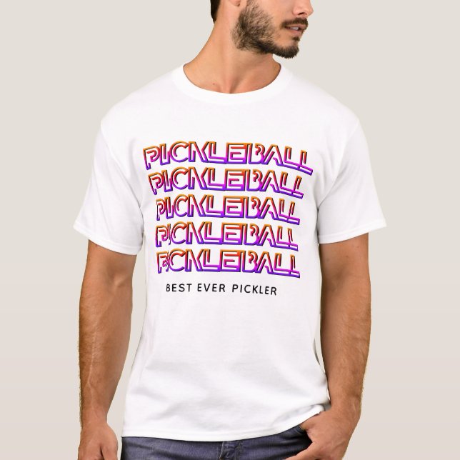 T-shirt Meilleur Pickler PICKLEBALL (Devant)