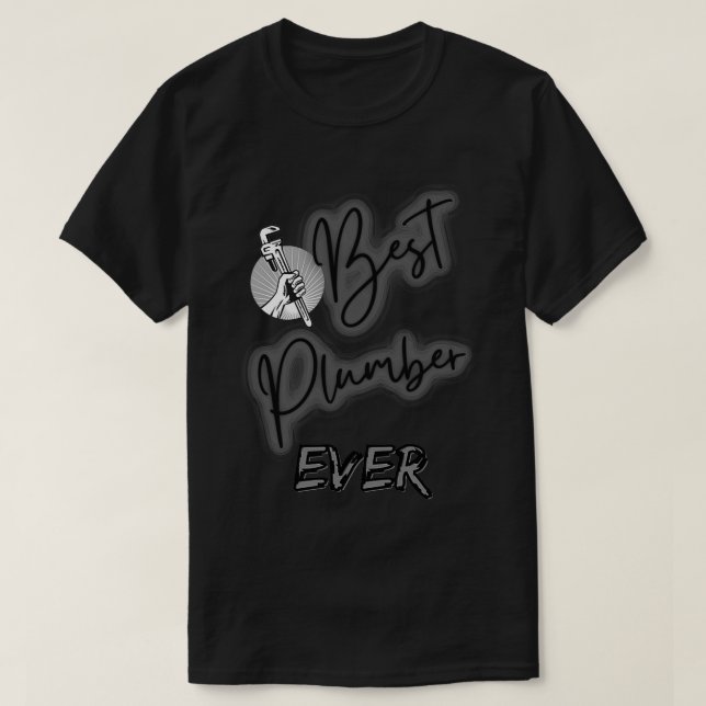 T-shirt Meilleur plombier (Design devant)