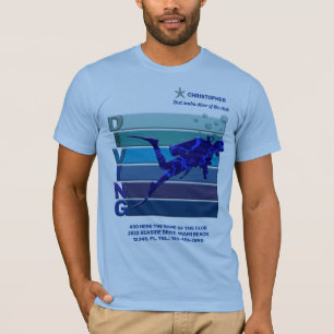 T-shirt Meilleur Plongeur De Scuba Du Club Pour Hommes