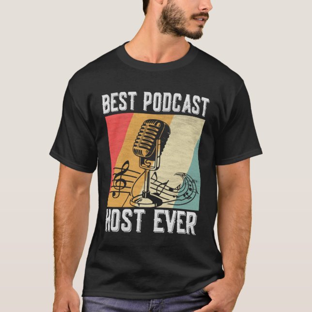 T-shirt Meilleur Podcast Host Ever Podcaster Podcasting Po (Devant)