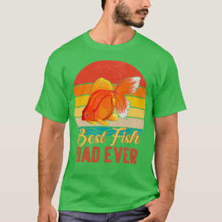 T-shirt Meilleur Poisson Papa Jamais Chemise Poisson d'Or 