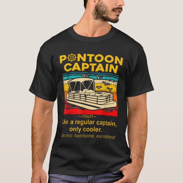 T-shirt Meilleur Ponton amusant Capitaine Définition Ponto (Devant)