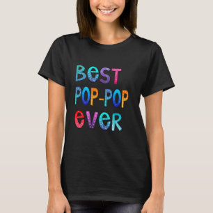 T-shirt Meilleur pop pop jamais coloré, Papa Chemise, Papa