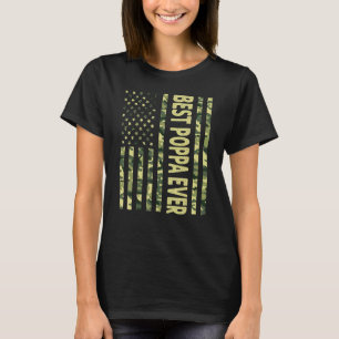 T-shirt Meilleur Poppa jamais nous Drapeau Américain Grand