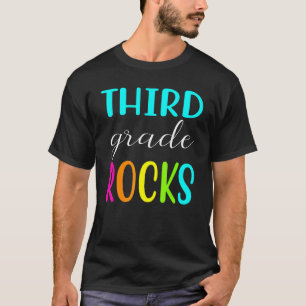 T-shirt Meilleur pour les élèves de 3e année 3e année Rock