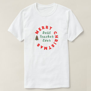 T-shirt Meilleur Professeur - Cadeau d'Appréciation pour E