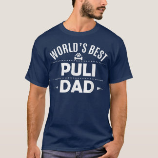T-shirt Meilleur Puli Papa TPuli Chien propriétaire Tee