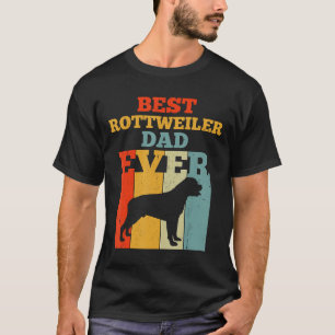 T-shirt Meilleur Rottweiler Papa Jamais Cadeaux Fêtes des 