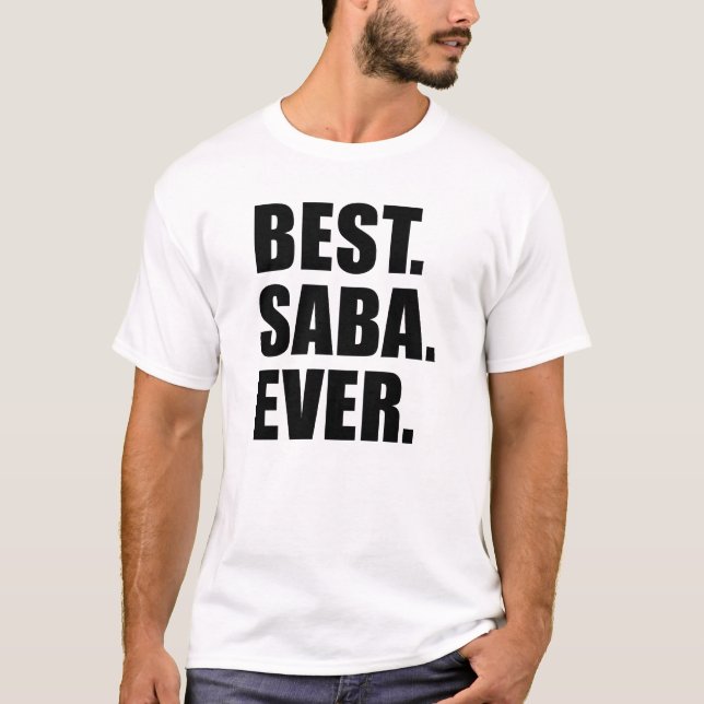 T-shirt Meilleur Saba Ever Grand-père juif (Devant)