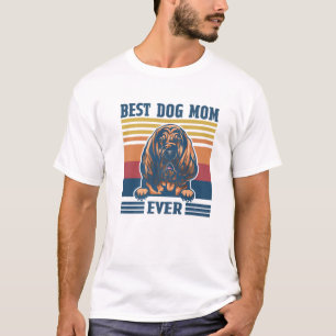 T-shirt Meilleur sang Maman Jour Drôle Chien Da Maman Mama