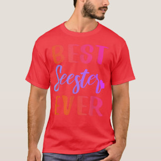 T-shirt Meilleur Seester Ever Design mignon Soeur Sis Colo