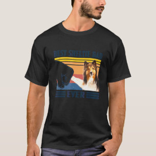 T-shirt Meilleur Shetland Sheepdog Shelter Papa Jamais Chi