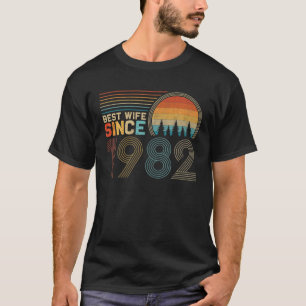T-shirt Meilleur Since 1982 Cute 40Th Wedding Anniversary