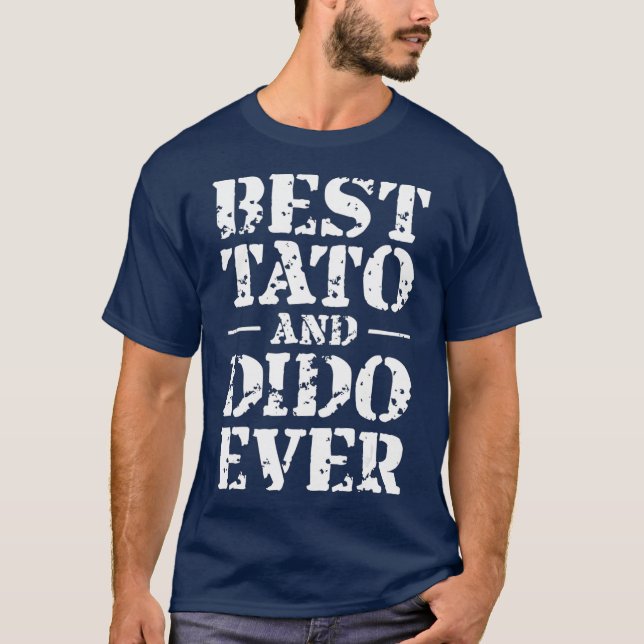 T-shirt Meilleur Tato et Dido Jamais Ukraine Fête des père (Devant)