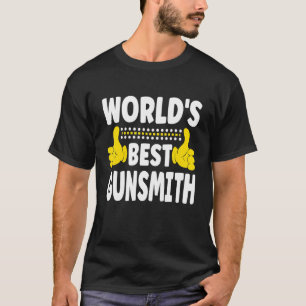 T-shirt Meilleur titre de métier d'armurier au monde   Pro