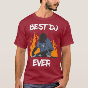 T-shirt Meilleur Tourne-disque Hip hop DJ Ever et Cool Fla