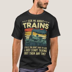 T-shirt Meilleur Train Art Pour Hommes Femmes Vapeur Locom