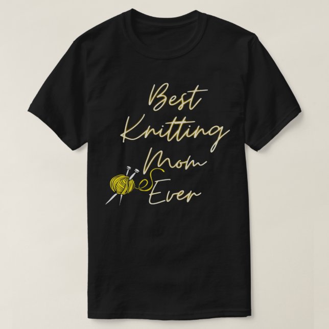 T-shirt Meilleur Tricot Maman Chemise Ever (Design devant)