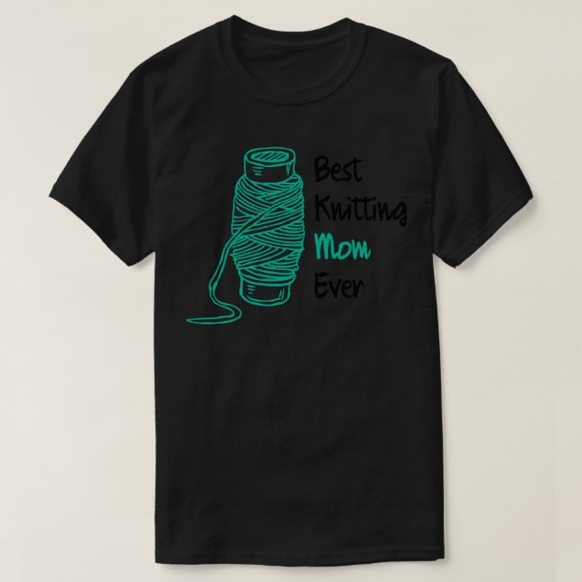 T-shirt Meilleur Tricot Maman Ever 157 (Design devant)